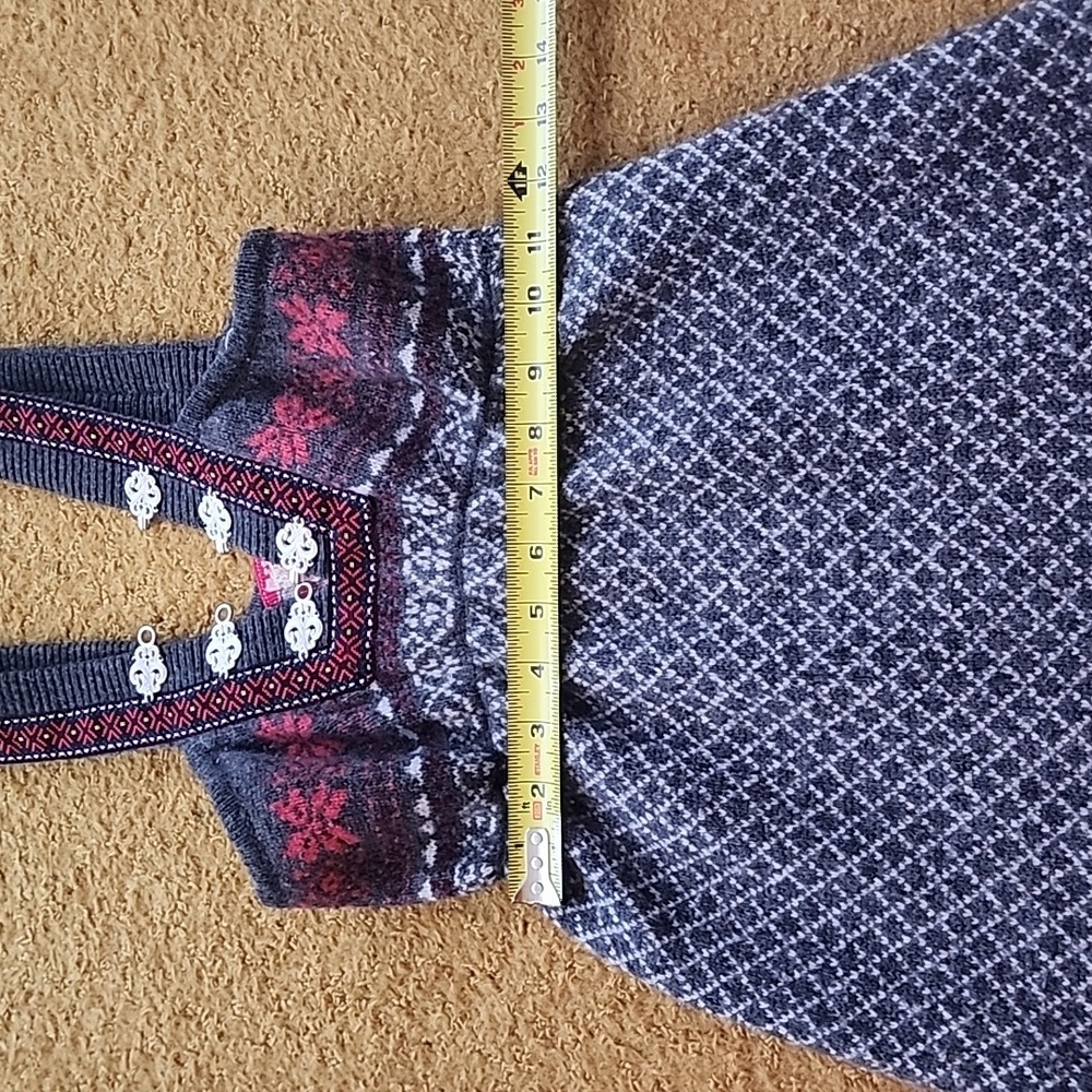 Free People Grey and Burgundy Wool Nylon Casual Dress, XS - Picture 8 of 12
